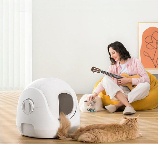 Smart cat litter box, fully automatic cat toilet, large size, fully enclosed