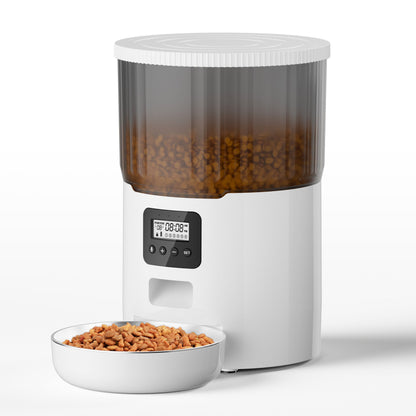 Feeder transparent grain storage bin feeder pet smart feeder