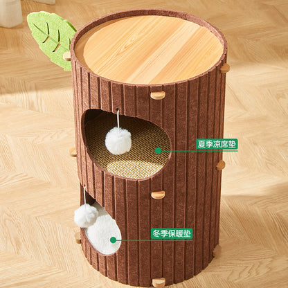 Multi-layer cat climbing frame, cat bed, cat scratching board, felt
