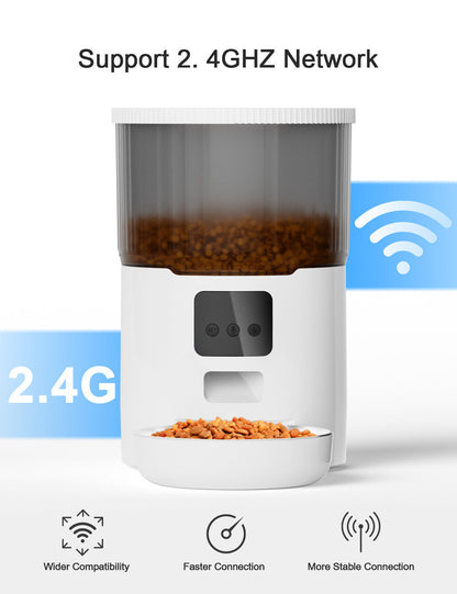 Feeder transparent grain storage bin feeder pet smart feeder