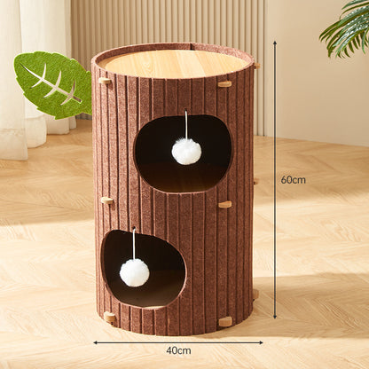 Multi-layer cat climbing frame, cat bed, cat scratching board, felt