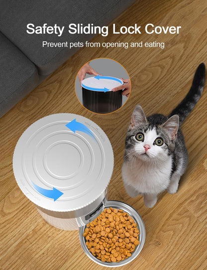 Feeder transparent grain storage bin feeder pet smart feeder