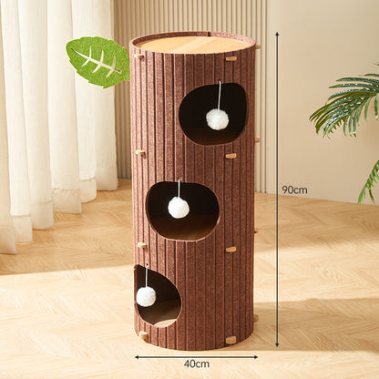 Multi-layer cat climbing frame, cat bed, cat scratching board, felt