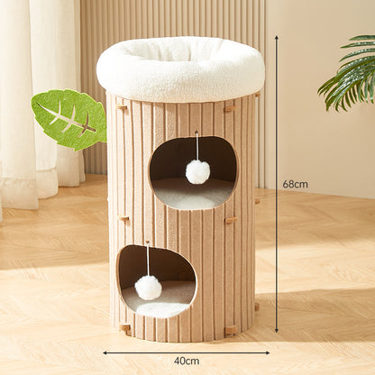 Multi-layer cat climbing frame, cat bed, cat scratching board, felt