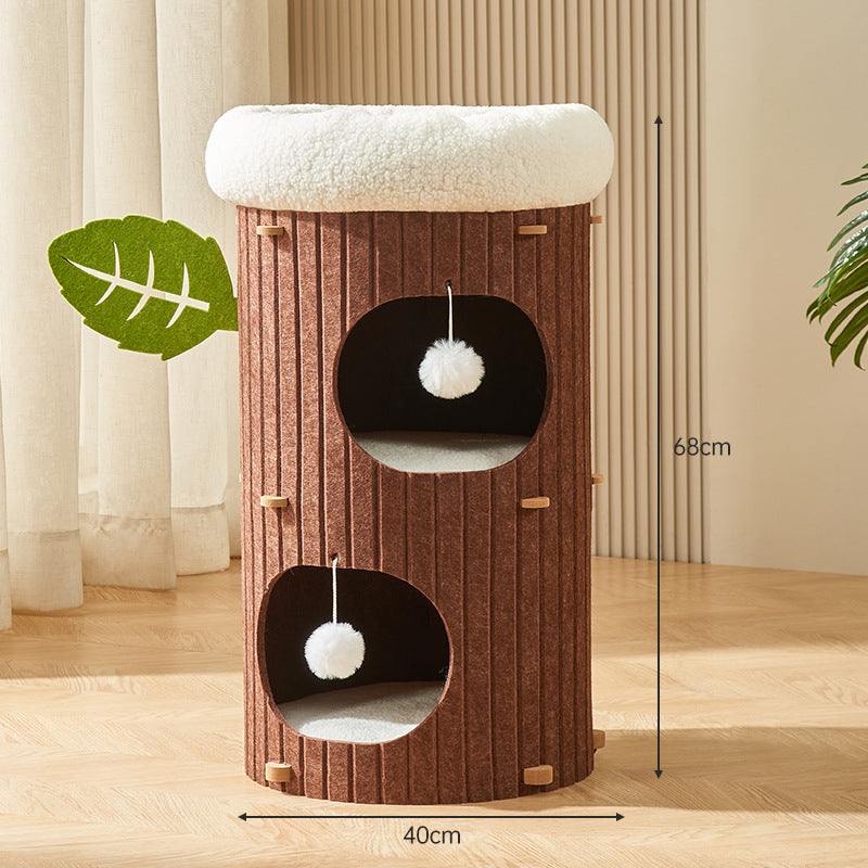 Multi-layer cat climbing frame, cat bed, cat scratching board, felt