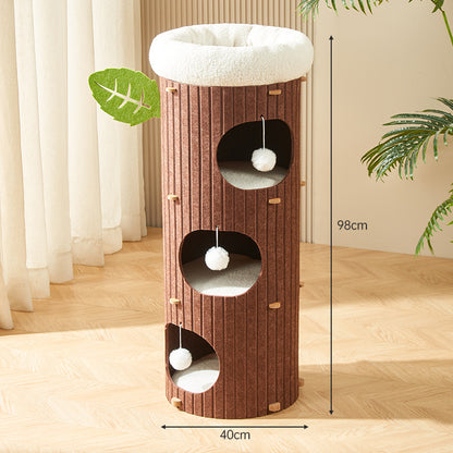 Multi-layer cat climbing frame, cat bed, cat scratching board, felt