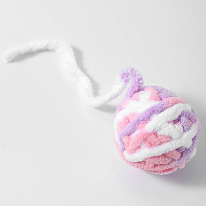 Cat toy ball plush bell ball cat toy pet bite-resistant interactive wool cat toy ball