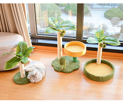 Cat climbing frame, cat bed, integrated cat jumping platform, cat tree, sisal cat scratching post, cat scratching board, cat toy