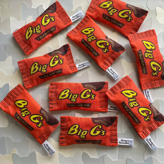 Big G's Deli Ham Cups Candy Catnip Cat Toy