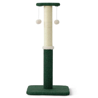 Lesure 34" Tall Cat Scratching Post - Highly Resistant Carpet Scratch Post, Premium Sisal Rope Scratch Posts Kitten and Adult Cats, Sturdy Large Scratch Pole with Hanging Ball, Grey